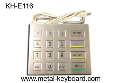 Clavier numérique en métal de kiosque de bâti de panneau d'acier inoxydable avec l'interface d'USB à l'épreuve du vandalisme