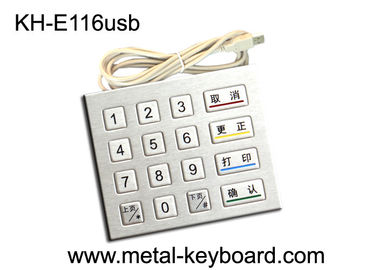 Clavier numérique rocailleux de kiosque d'Access en métal d'USB avec 16 clés dans 4x4 Matrix