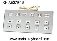 Anti- clavier corrosif de kiosque en métal industriel avec le matériel d'acier inoxydable
