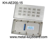 Clavier industriel en métal de kiosque à l'épreuve du vandalisme, clavier numérique industriel de panneau d'acier inoxydable de 15 clés