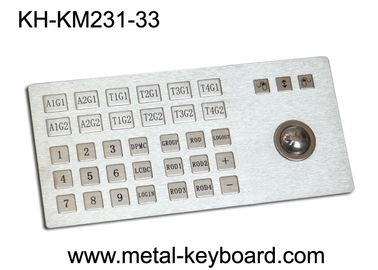 Clavier industriel robuste de bâti de panneau en métal avec la boule de commande