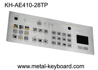 Boutons plats de place de Matrix de clavier industriel en métal de clés du Touchpad 28