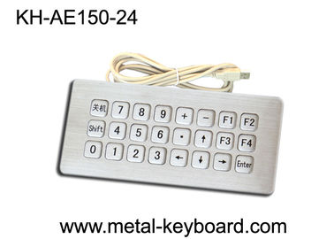 Clavier rocailleux industriel de kiosque en métal avec USB et le support de panneau supérieur