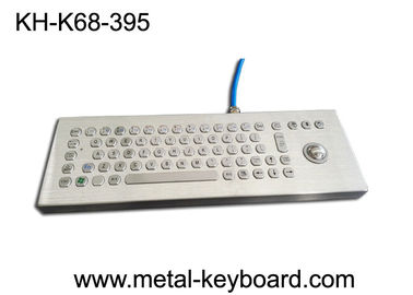 Clavier d'ordinateur industriel rocailleux en métal de 70 clés avec la boule de commande de 25mm