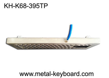 Disposition industrielle de bureau imperméable de 67 PC-claviers avec le panneau avant du touchpad 395x135 millimètre et les 3 boutons de la souris supplémentaires