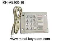 Métal industriel de clavier numérique d'acier inoxydable de port USB antipoussière avec 16 clés plates