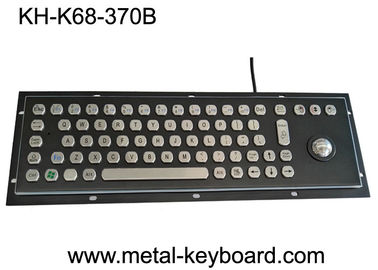 Clavier monté industriel noir d'acier inoxydable en métal avec le dispositif de pointage de boule de commande