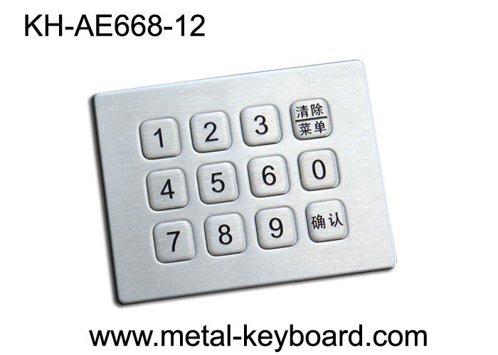 Les mini 12 clés d'acier inoxydable Metal le pavé numérique pour le distributeur automatique