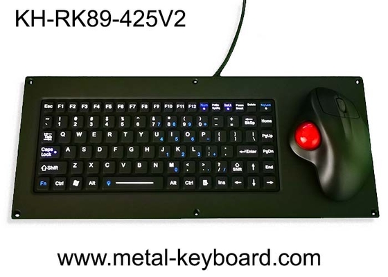 Clavier de bâti de panneau d'USB de clavier du silicone IP65 avec la souris ergonomique de boule de commande