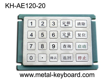Clavier numérique rocailleux de station service de clavier d'acier inoxydable avec 20 clés 5x4 Matrix