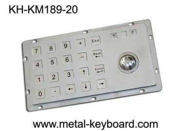 Clavier numérique rocailleux d'entrée de kiosque avec la boule de commande, 24 claviers numériques d'acier inoxydable de clés